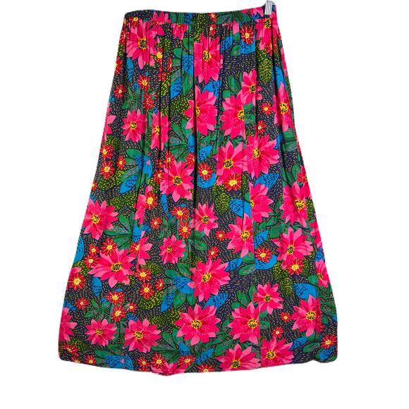 PATRONS OF PEACE Floral Print Maxi Skirt Womens Size L - Picture 4 of 9